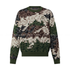 루이비통 다미에 코튼 자카드 풀오버 멀티컬러