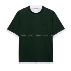 프라다 코튼 티셔츠 그린