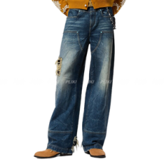 루이비통 워시드 데님 워크웨어 팬츠