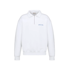 디올 태그 지퍼 칼라 스웨트셔츠