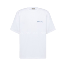 디올 크리스챤 디올 태그 캐주얼 핏 티셔츠 화이트