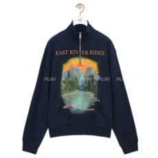 로에베 코튼 집업 스웨트 셔츠