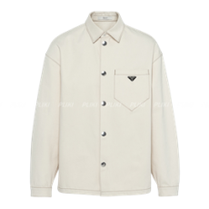 프라다 불 데님 셔츠 베이지