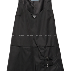 프라다 에나멜 트라이앵글 미니 드레스