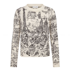 디올 자수 스웨터