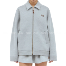 미우미우 저지 집업 재킷