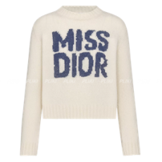 디올 에크루 캐시미어 실크 니트 블루