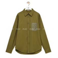 로에베 코튼 셔츠 헌터 그린