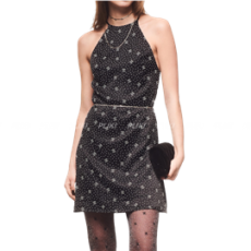 샤넬 스테인 실크 드레스