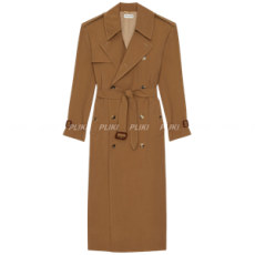 생로랑 코튼 트렌치 코트