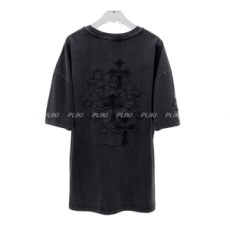 크롬하츠 크로스 피그먼트 워싱 반팔 티셔츠