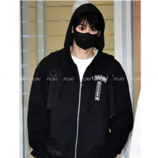 [차은우 PICK] 크롬하츠 USA T 로고 집업 후드