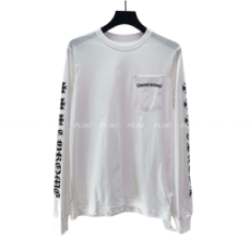 크롬하츠 고딕 크로스 로고 롱 슬리브 티셔츠