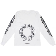 크롬하츠 홀스슈 롱슬리브 티셔츠 화이트