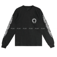 크롬하츠 홀스슈 로고 롱 슬리브 티셔츠