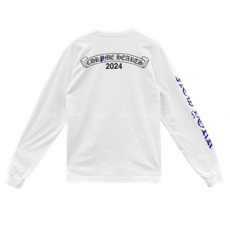 크롬하츠 롤링스톤즈 블루 텅 롱 슬리브 티셔츠