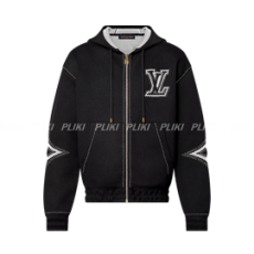 루이비통 그래픽 인타르시아 집드 코튼 후디