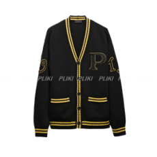 프라다 패치 장식 울 및 캐시미어 가디건