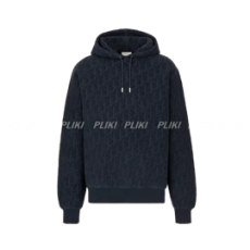 디올 오블리크 캐주얼 핏 후드 스웨트셔츠