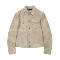 톰포드 베이지 버터리 스웨이드 웨스턴 자켓