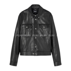 베르사체 가죽 블루종 재킷