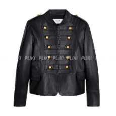 셀린느 밀리터리 블루종 램스킨 자켓