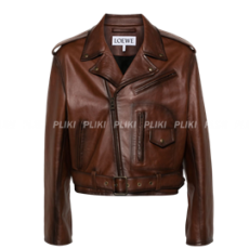 로에베 레더 바이커 자켓