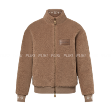 루이비통 레더 패치 폴리스 블루종