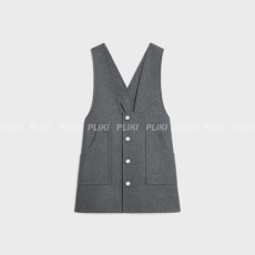 셀린느 울 클로스 튜닉 미니 드레스