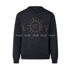 루이비통 엠벨리시드 롱 슬리브드 메리노 울 크루넥