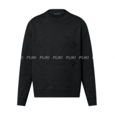 루이비통 엠브로이더드 코튼 저지 크루넥