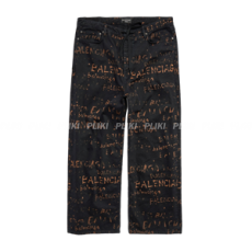 발렌시아가 올오버 오버사이즈 배기 팬츠