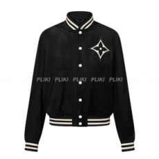 루이비통 엠벨리시드 램스킨 보머 블루종