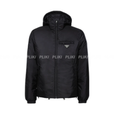 프라다 리나일론 패딩 자켓 블랙