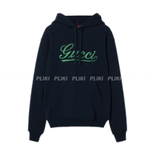 구찌 코튼 저지 후디드 스웨트셔츠