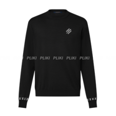 루이비통 롱 슬리브드 코튼 크루넥