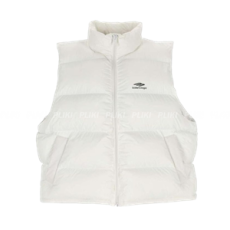 발렌시아가 3B 스키 푸퍼 베스트 조끼 화이트