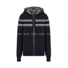 디올 리버서블 후드 지퍼 가디건