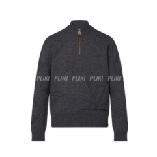 루이비통 모노그램 자카드 울 하프 집업