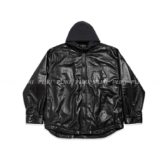 발렌시아가 남성 셔츠 파카 블랙