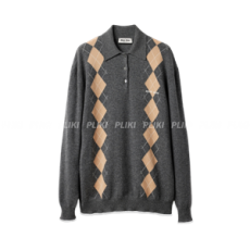 미우미우 캐시미어 니트 폴로 셔츠