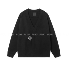 지방시 U락 장식 브이넥 가디건