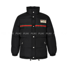 구찌 로고 패치 패디드 다운 재킷