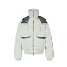 에르메스 퀄팅 후드 다운 재킷