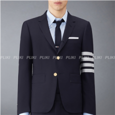 톰브라운 4-바 플레인 우븐 클래식 블레이저