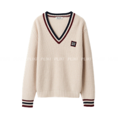 미우미우 캐시미어 스웨터 내추럴