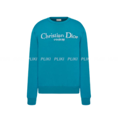 디올 Christian Dior Couture 스웨터 블루 울 블렌드