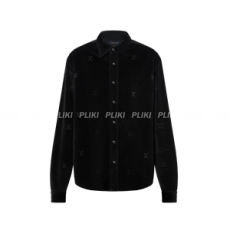 루이비통 버튼 다운 롱 슬리브드 코듀로이 셔츠