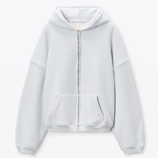 알렉산더왕 덴스 플리스 스타 집업 후디 그레이