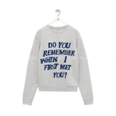 로에베 코튼 플리스 긴팔 크루넥 셔츠